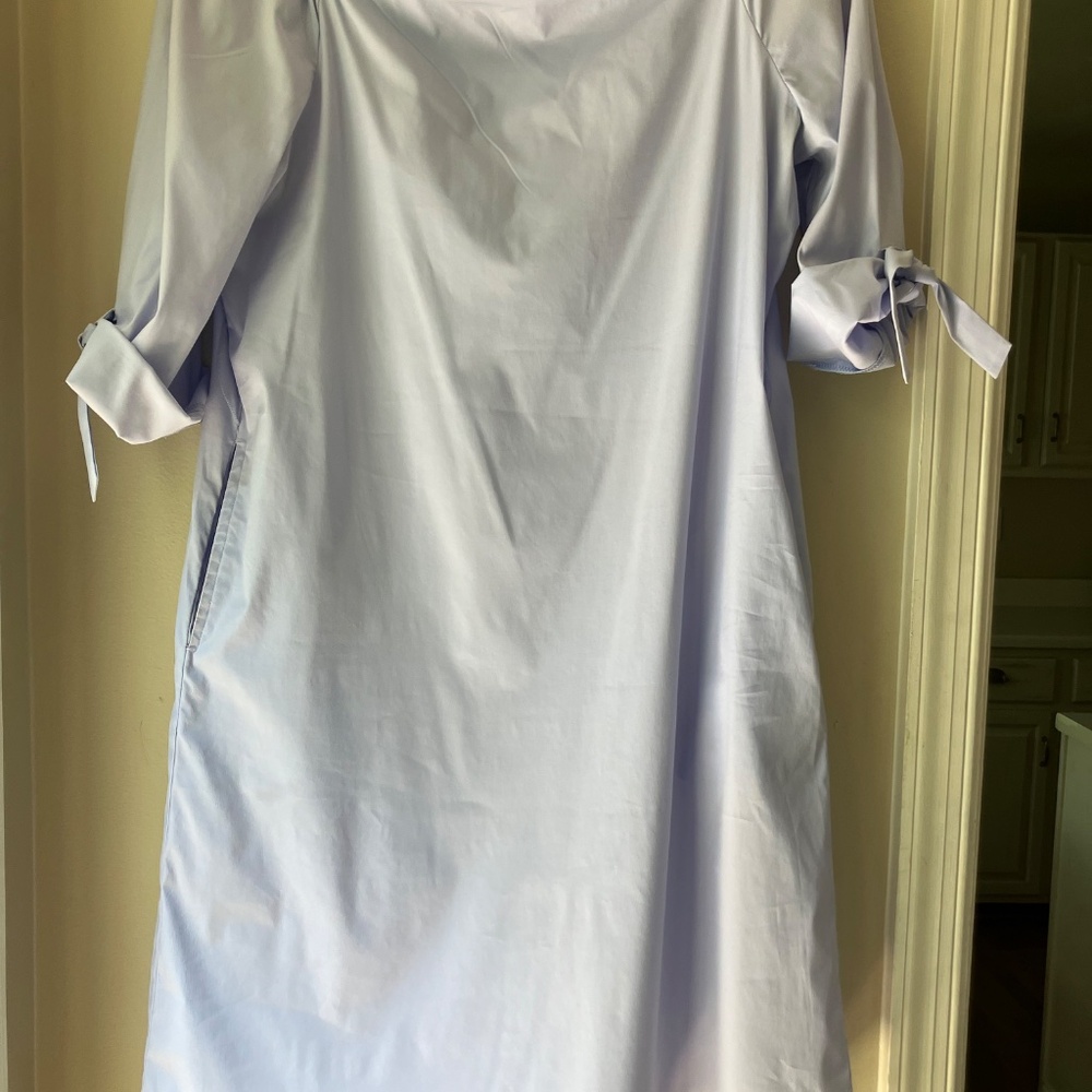 J.McLaughlin Summer Dress in Lavender Blue Cotton - Picture 2 of 6